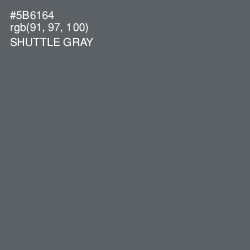 #5B6164 - Shuttle Gray Color Image